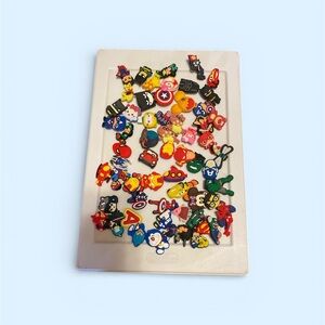 Assorted crocs charms